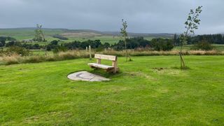 The Dispersed Memorial Forest at Bell Crecent Park, Sanquhar, Scotland.