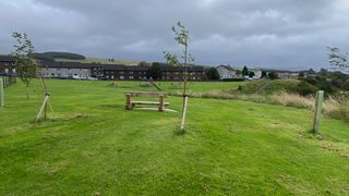 The Dispersed Memorial Forest at Bell Crecent Park, Sanquhar, Scotland.