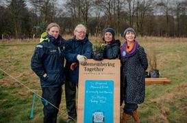 Image from the Phase 2 of Remembering Together, The Dispersed Memorial Forest.