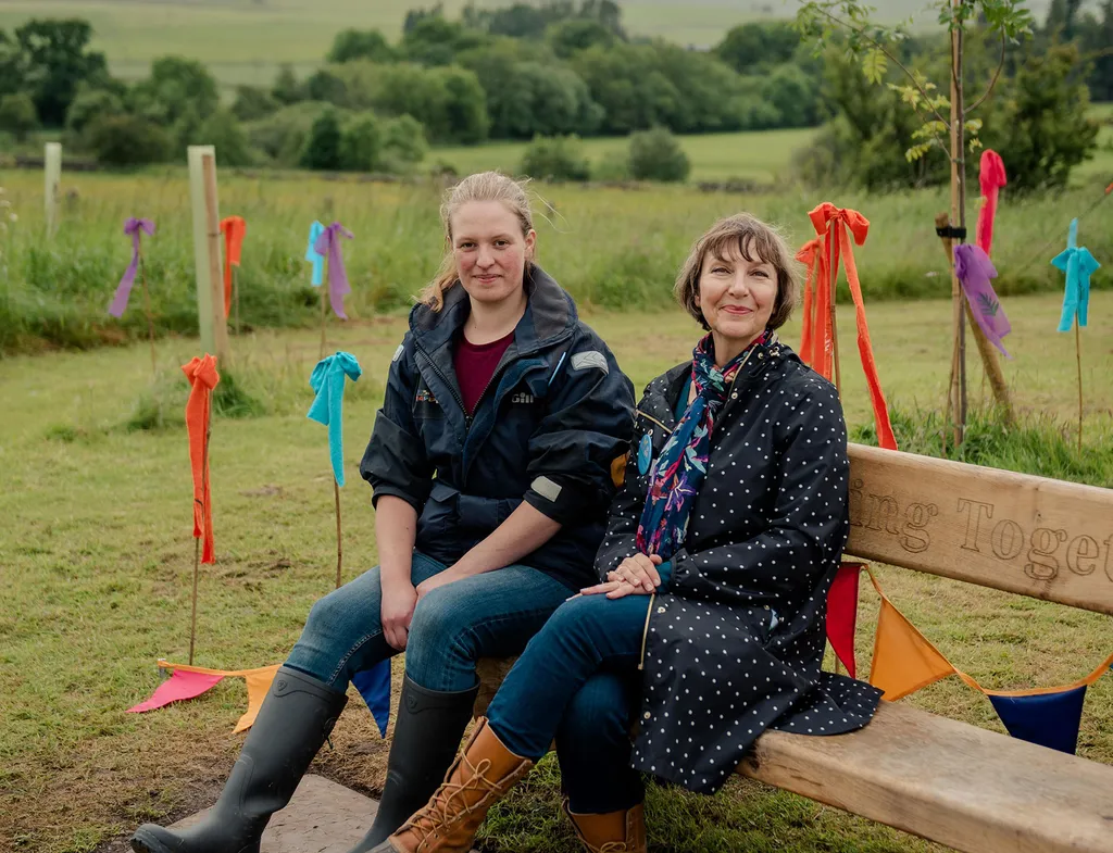 Remembering Together artists for Dumfries & Galloway, (left to right) Katie Anderson, and Dr. t s Beall (Tara).