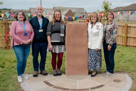 Image from the launch of The Dispersed Memorial Forest at the Galloway Community Hospital, on Saturday, 29 June, 2024.