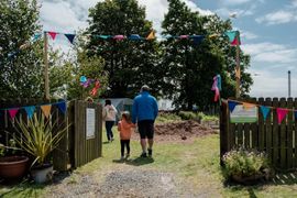 Image from the launch of The Dispersed Memorial Forest at the Galloway Community Hospital, on Saturday, 29 June, 2024.