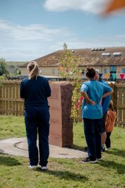 Image from the launch of The Dispersed Memorial Forest at the Galloway Community Hospital, on Saturday, 29 June, 2024.