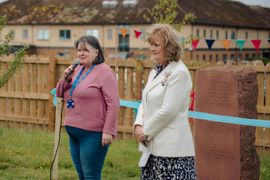 Image from the launch of The Dispersed Memorial Forest at the Galloway Community Hospital, on Saturday, 29 June, 2024.