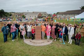 Image from the launch of The Dispersed Memorial Forest at the Galloway Community Hospital, on Saturday, 29 June, 2024.