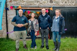 Image from the launch of The Dispersed Memorial Forest at NTS Threave Nature Reserve, Castle Douglas, on Thursday, 27 June, 2024.