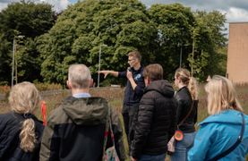 Image from the launch of The Dispersed Memorial Forest in The Crichton & NHS Mountainhall, Dumfries, Scotland, on Saturday, 8 June, 2024.