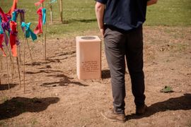 Image from the launch of The Dispersed Memorial Forest in The Crichton & NHS Mountainhall, Dumfries, Scotland, on Saturday, 8 June, 2024.