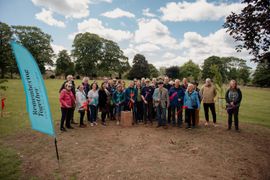 Image from the launch of The Dispersed Memorial Forest in The Crichton & NHS Mountainhall, Dumfries, Scotland, on Saturday, 8 June, 2024.