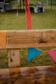 Image from the launch of The Dispersed Memorial Forest at Bell Crecent Park, Sanquhar, on Friday, 14 June, 2024.