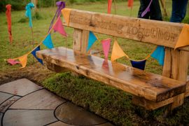 Image from the launch of The Dispersed Memorial Forest at Bell Crecent Park, Sanquhar, on Friday, 14 June, 2024.