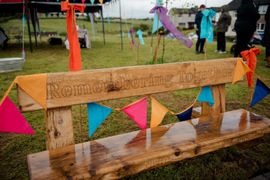 Image from the launch of The Dispersed Memorial Forest at Bell Crecent Park, Sanquhar, on Friday, 14 June, 2024.
