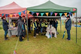 Image from the launch of The Dispersed Memorial Forest at Bell Crecent Park, Sanquhar, on Friday, 14 June, 2024.