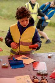 Image from the launch of The Dispersed Memorial Forest at Bell Crecent Park, Sanquhar, on Friday, 14 June, 2024.