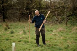 Image from the launch of The Dispersed Memorial Forest at NTS Threave Nature Reserve, Castle Douglas, on Thursday, 27 June, 2024.