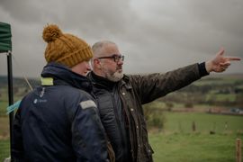 Image from the launch of The Dispersed Memorial Forest at Bell Crecent Park, Sanquhar, on Friday, 14 June, 2024.