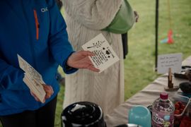 Image from the launch of The Dispersed Memorial Forest at Bell Crecent Park, Sanquhar, on Friday, 14 June, 2024.