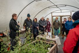 Image from the launch of The Dispersed Memorial Forest at the Galloway Community Hospital, on Saturday, 29 June, 2024.