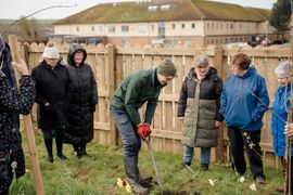 Image from the launch of The Dispersed Memorial Forest at the Galloway Community Hospital, on Saturday, 29 June, 2024.