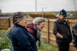 Image from the launch of The Dispersed Memorial Forest at the Galloway Community Hospital, on Saturday, 29 June, 2024.