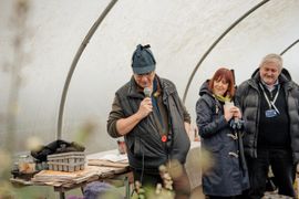 Image from the launch of The Dispersed Memorial Forest at the Galloway Community Hospital, on Saturday, 29 June, 2024.